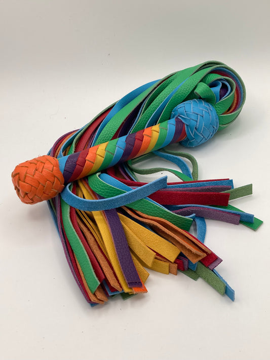 Spiral Rainbow Flogger