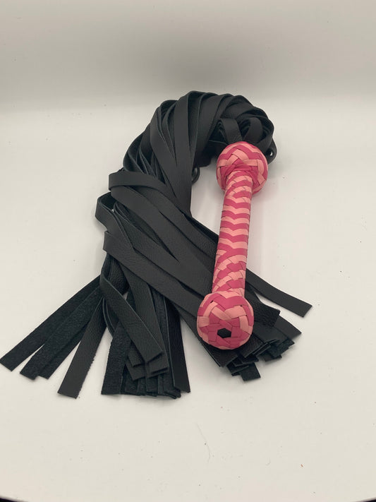Pink and Black Heavy Flogger