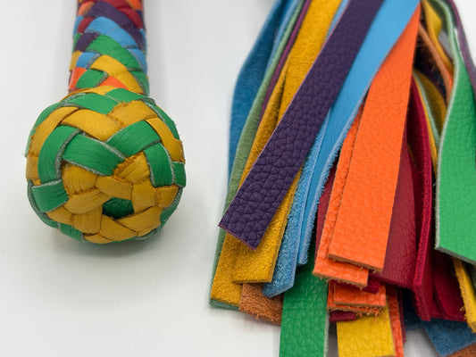 Diamond Plaited Rainbow Flogger