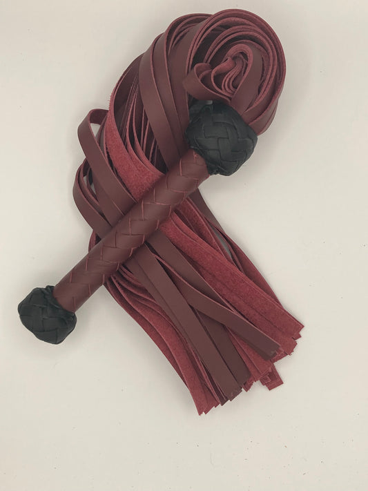 Maroon Flogger with Black Knots