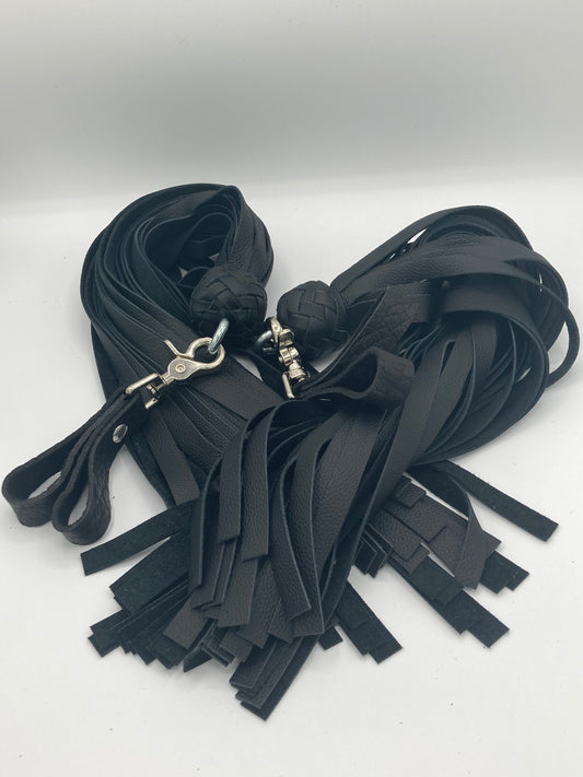 Black Heavy Finger Floggers