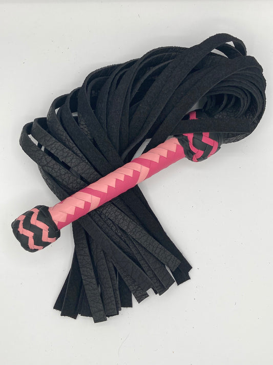 Pink and Black Bison Flogger