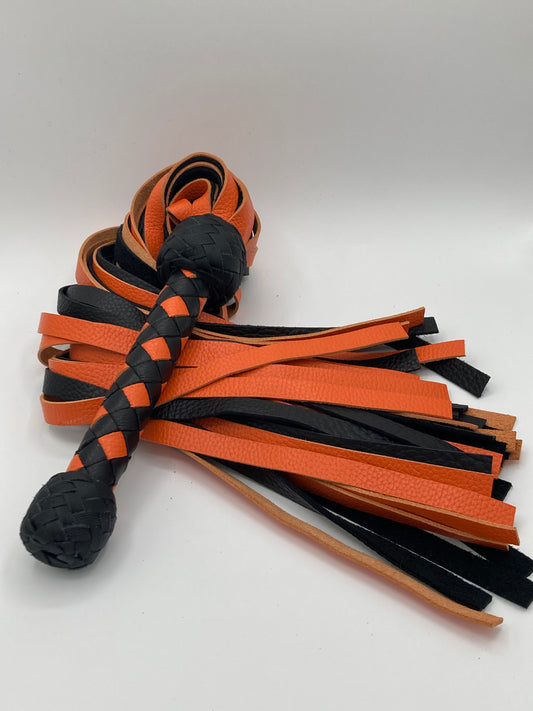 Black and Orange Diamond Flogger