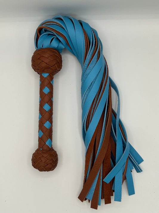 Brown and Sky Blue Heavy Flogger