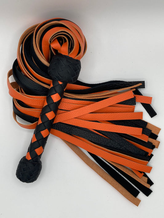 Black and Orange Diamond Flogger