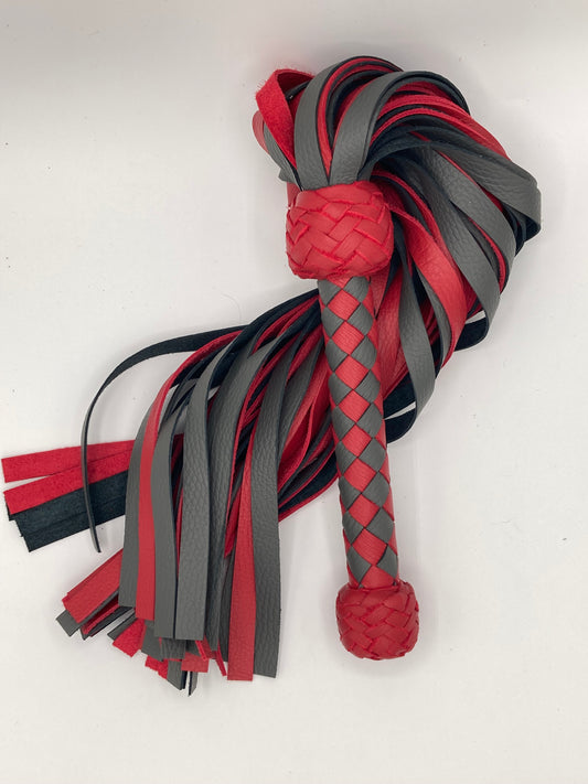 Grey and Red Diamond Flogger