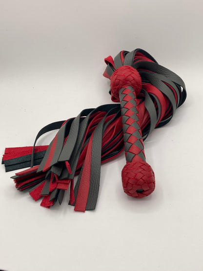 Grey and Red Diamond Flogger