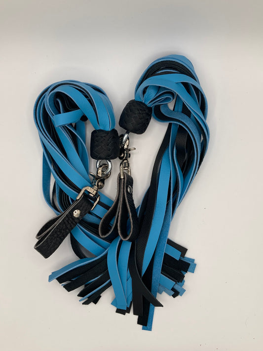 Black and Blue Finger Floggers