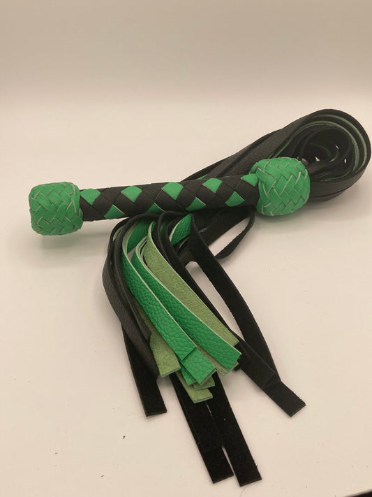Black and Green Diamond Flogger